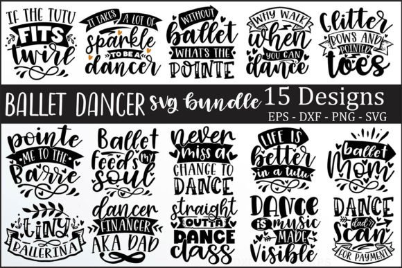 Download Ballet Dancer SVG Bundle - Dancer svg Collection