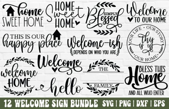 Download Welcome Sign SVG Bundle - Welcome SVG - Welcome sign Collection