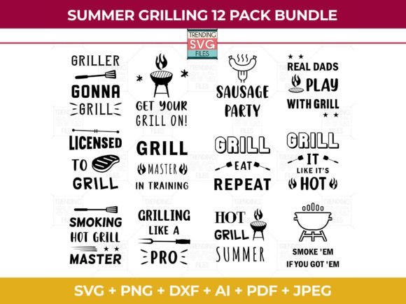 Download Summer Grilling Svg Bundle for Cricut - Grilling svg Collection
