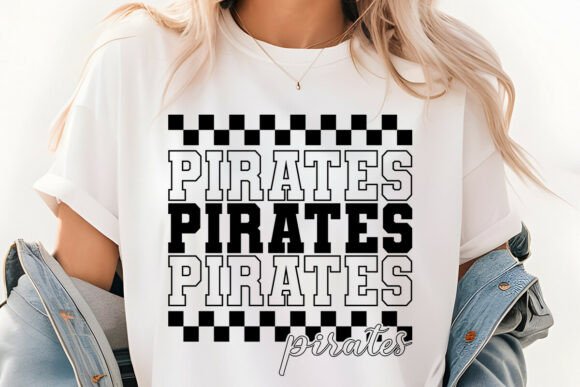 Download Retro Checkered Pirates Varsity SVG PNG - Premium Resources