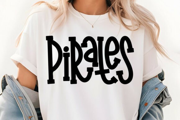 Download Retro Varsity Pirates Mascot SVG PNG - Premium Resources