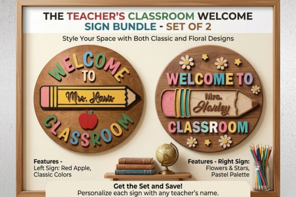 Download Classroom Welcome Sign Laser Cut Bundle - Welcome sign Collection